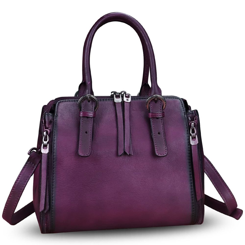 Genuine Leather Handbags Satchel Purse Vintage Handmade Top-Handle :|